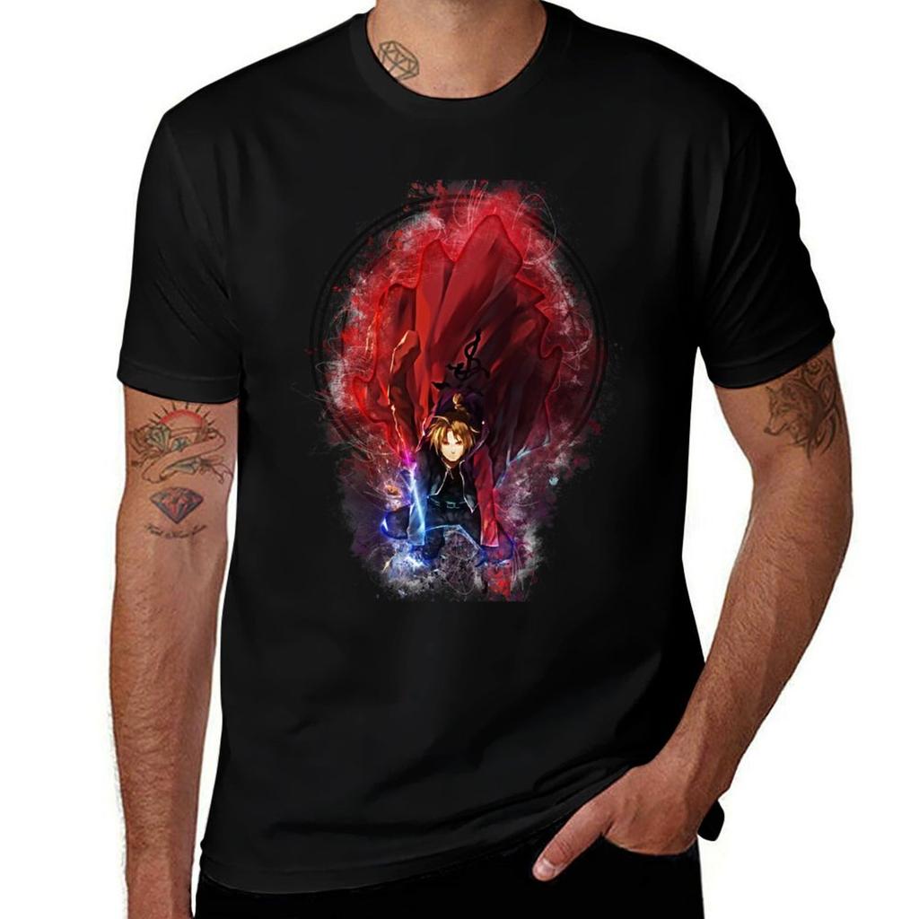 Full Metal Alchemist Tshirt Casual Basic Short Sleeve Tshirt