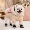 4Pcs Warm Winter Dog Shoes Anti-slip Cats Puppy Socks Fashion Pet Snow Boots  for Small Medium Dog