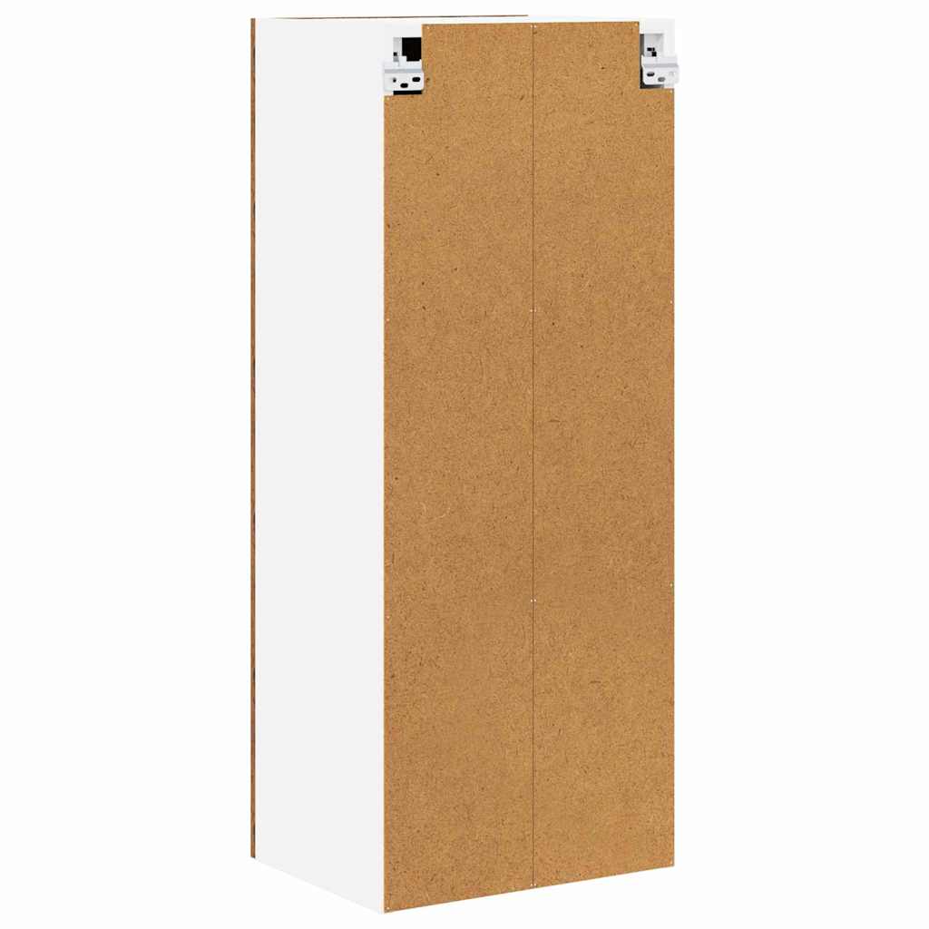 Hanging Cabinet with Door Rustic Wood Look 40 X 31 X 100 Cm Engineered Wood