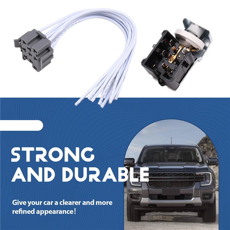 A03Z-New 9 Terminal Headlight Switch For Ford Ranger F-Series Pickup Truck E7TZ11654A