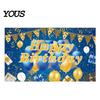 Birthday Celebration Banner Happy Backdrop, Party Photo Background Cloth for Celebration, Decorative Bunting Flag Decor Kids Women, Supplies
