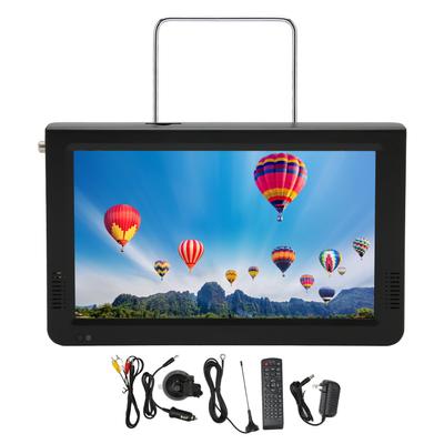 Portable TV 10 Inch High Sensitivity Tuner Rechargeable ATSC Digital TV for Car Outdoor