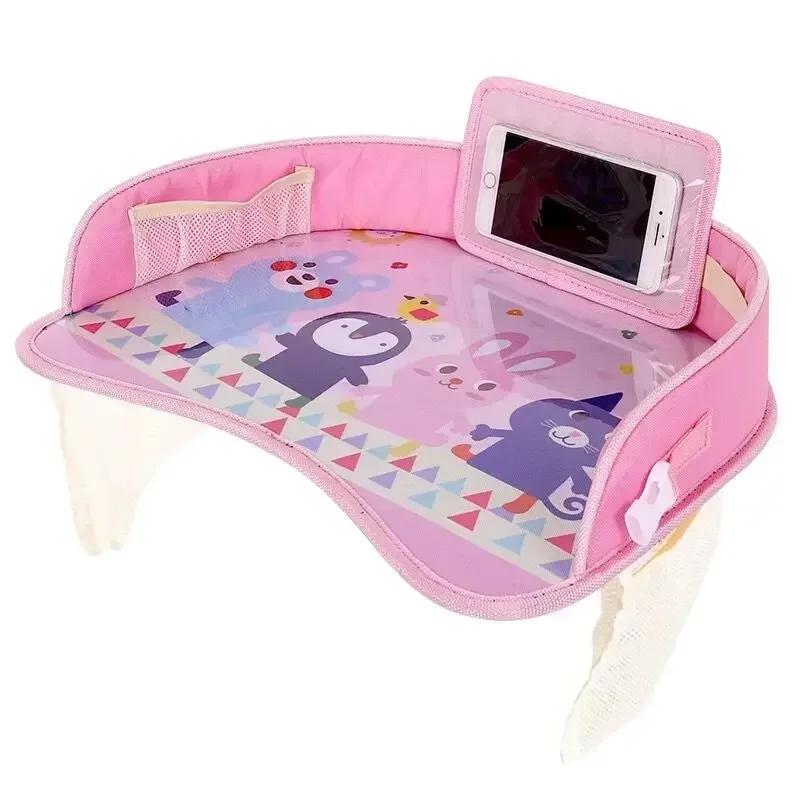 Auto-Tablett für Kinder, Kindersitz-Schutzgitter, Mini-Cartoon, Oxford-Stoff, Wasserdicht, für SUV/MPV, Autozubehör, Universell