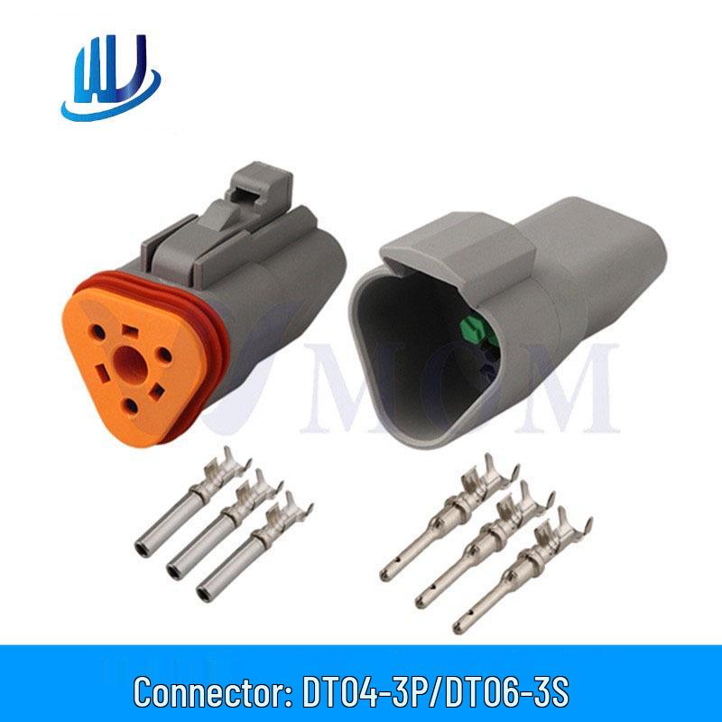 Wodoodporne złącze samochodowe DEUTSCH DT04-2P/DT06-2S, wtyczka wiązki przewodów