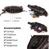 Men's Top Layer Cowhide Multi-Pocket Waist & Crossbody Bag - High-End Oil Wax Leather Retro Style