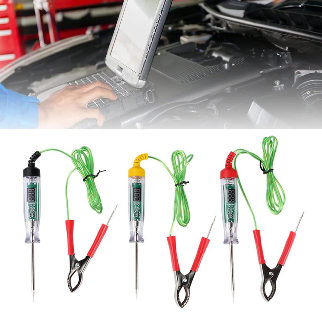 For Truck Electric Circuit Tester Automobile Test Long Probe Pen Light Bulb Voltage Tester Power Probe Diagnosis Scanner