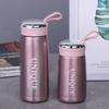Electroplated Cover Silicone Handle Thermos Cup Home Pocket Version Portable Thermos Cup