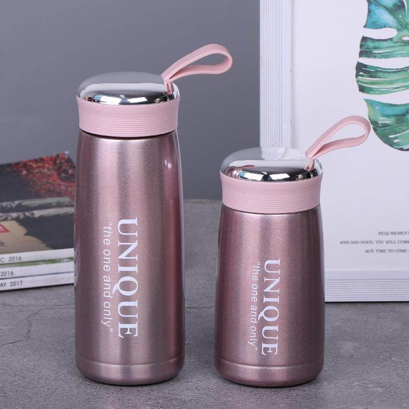 Electroplated Cover Silicone Handle Thermos Cup Home Pocket Version Portable Thermos Cup