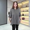 2025 Summer Cotton Linen Loose Fit Plus Size Women’s Shirt