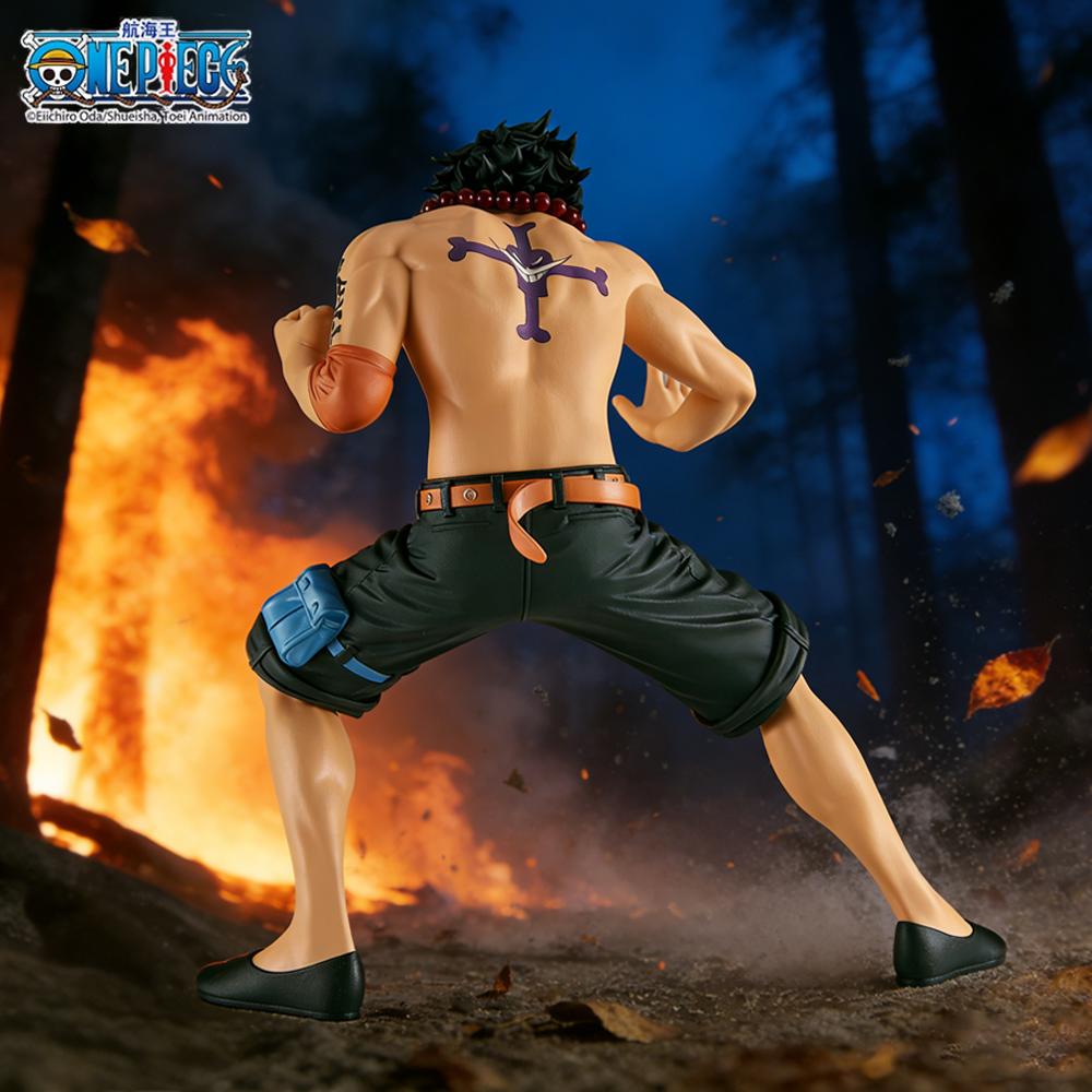 Official One Piece Portgas Ace Figure Desktop Car Decor Collectible Ornament Ideal Gift Birthdays Holidays D 1pc for Poseable Articulated Scale