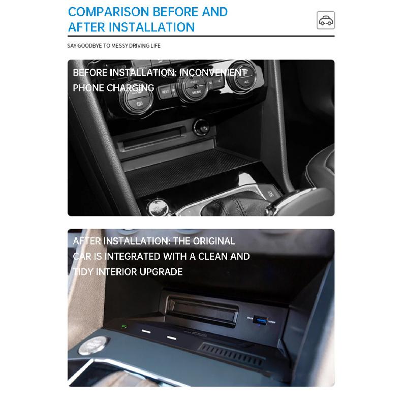 Car charger wireless For Volkswagen Tiguan 15w fast charger Car Wireless Charger Car Accessories tools car charger adapter