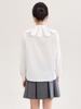 Nanyou Elegant French Petal Collar Women's Spring Shirt