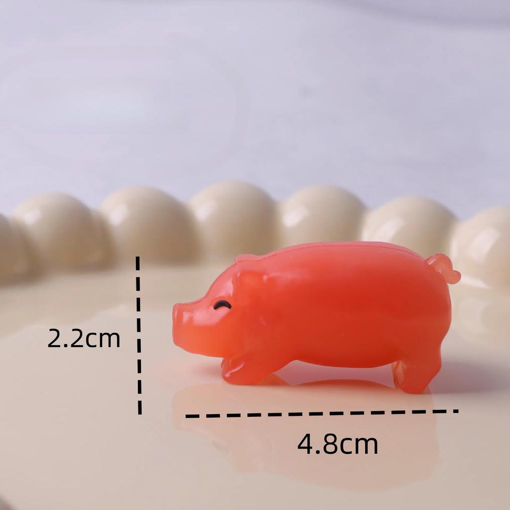 2PCS Color Changing Duck Crab Pig Animal Keychain with Temperature Sensitive Feature for Phones Car Decor Figurines Miniatures