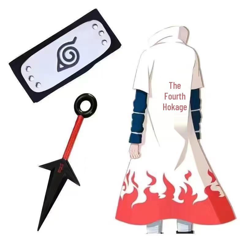 Naruto Minato Namikaze 4. Hokage Umhang Cosplay Kostüm