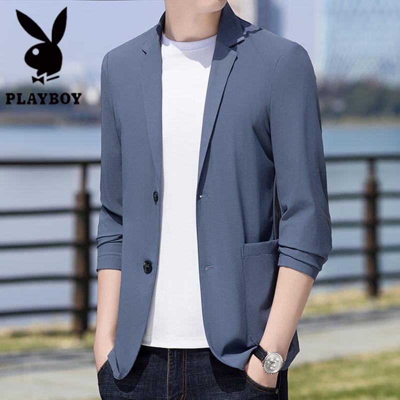 Playboy Men s High-Stretch Slim-Fit Casual Blazer 170