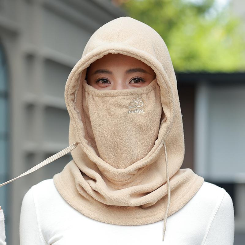 Scarf, Mask, and Hat All-in-one for Women In Autumn and Winter, Versatile for Couples, Suitable for Outdoor Cycling, Cold Protection, and Neck