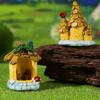 Micro Landscape Ornaments Resin Fairy Garden Accessories Small Wooden Tree Houses for Plants Fish Tank Decor DIY Scenes Cake