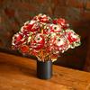 Halloween Faux Rose with Eyeballs Gothic Artificial Eyeball Rose Flower Bouquet for Flower Arrangement Halloween Home Decoration