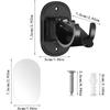 Modern Adhesive Hooks For Curtains 6Pieces No Drilling ABS Mounting Brackets Shower Rod Clips Hangers Kitchen Bedroom