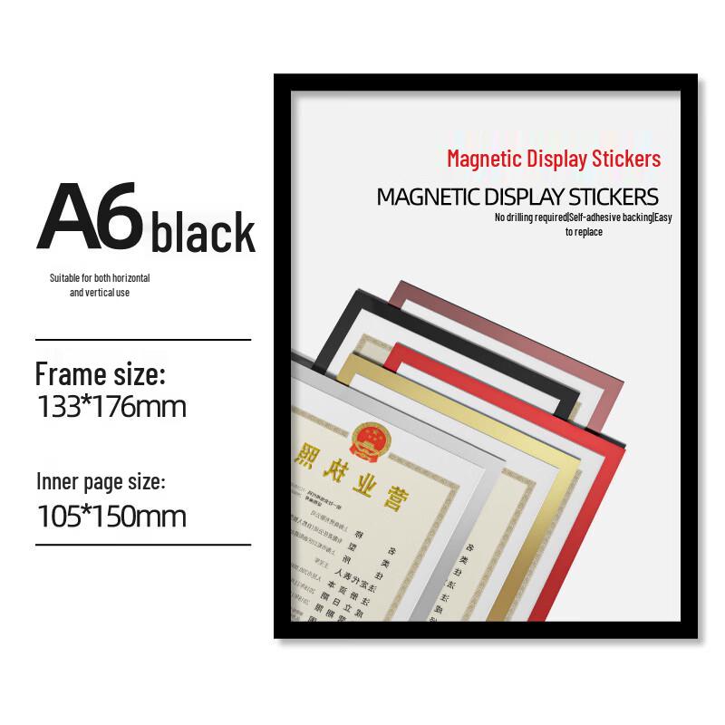 

Magnetic A6 Document Display Sleeve