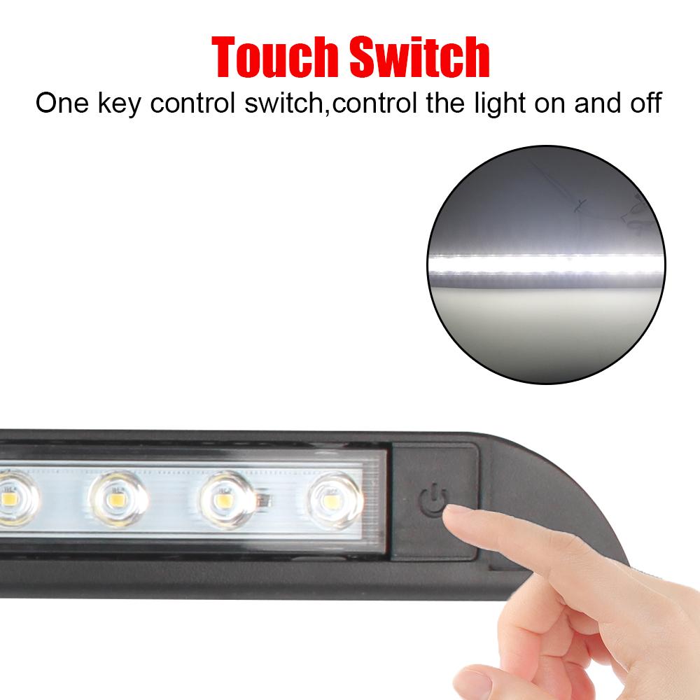 For RV Caravan Interior Wall Lamps 6000k Outdoor Camping Light Equipment Trailer Exterior Lamp 18 LED Awning Lamp 12-28V