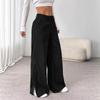 Spring and Autumn Women's Clothing, Retro Style, Straight Leg Wide Leg Pants, High Waisted Pants, Corduroy Pants, Versatile Casual Pants