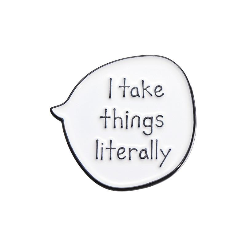 

Письмо Элегантная Геометрическая Брошь Яркая Булавка из Сплава Уникальное Заявление Мода QHXZ210