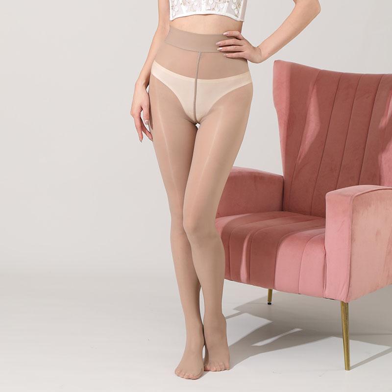 Damen Hohe Elastizität Öl Glänzend Formgebend Anti-Haken Strumpfhose Schlank Transparent Sexy Strumpfhosen Damen Nylon Glanz Strümpfe