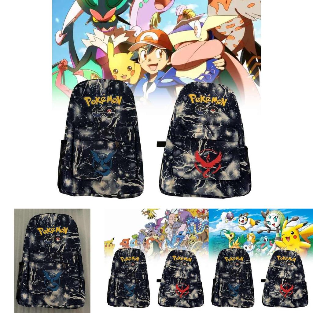 Pokmon Backpack With Waterproof Oxford Fabric For School Students