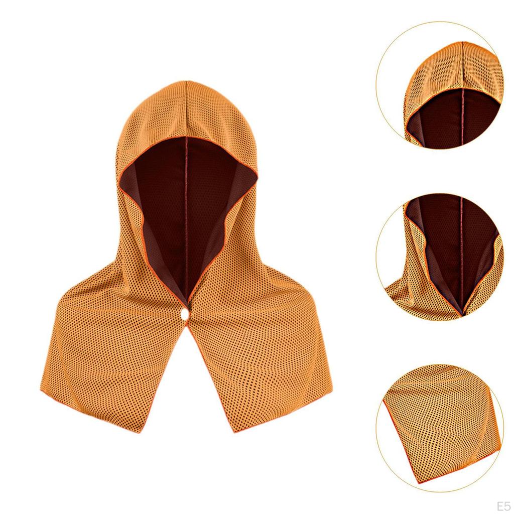 2 Cooling Hooded Towels with Headband, , Breathable And Lightweight, for Warm Weather, Sports