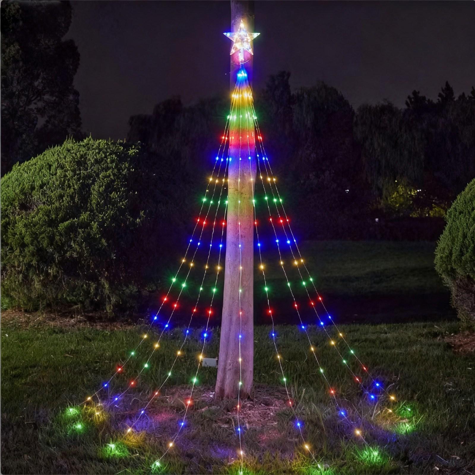 

Solar-Powered Led Five-Pointed Star Light, Cord Light, Christmas Tree String Light, Christmas Decorative Light Hanging Light One Size