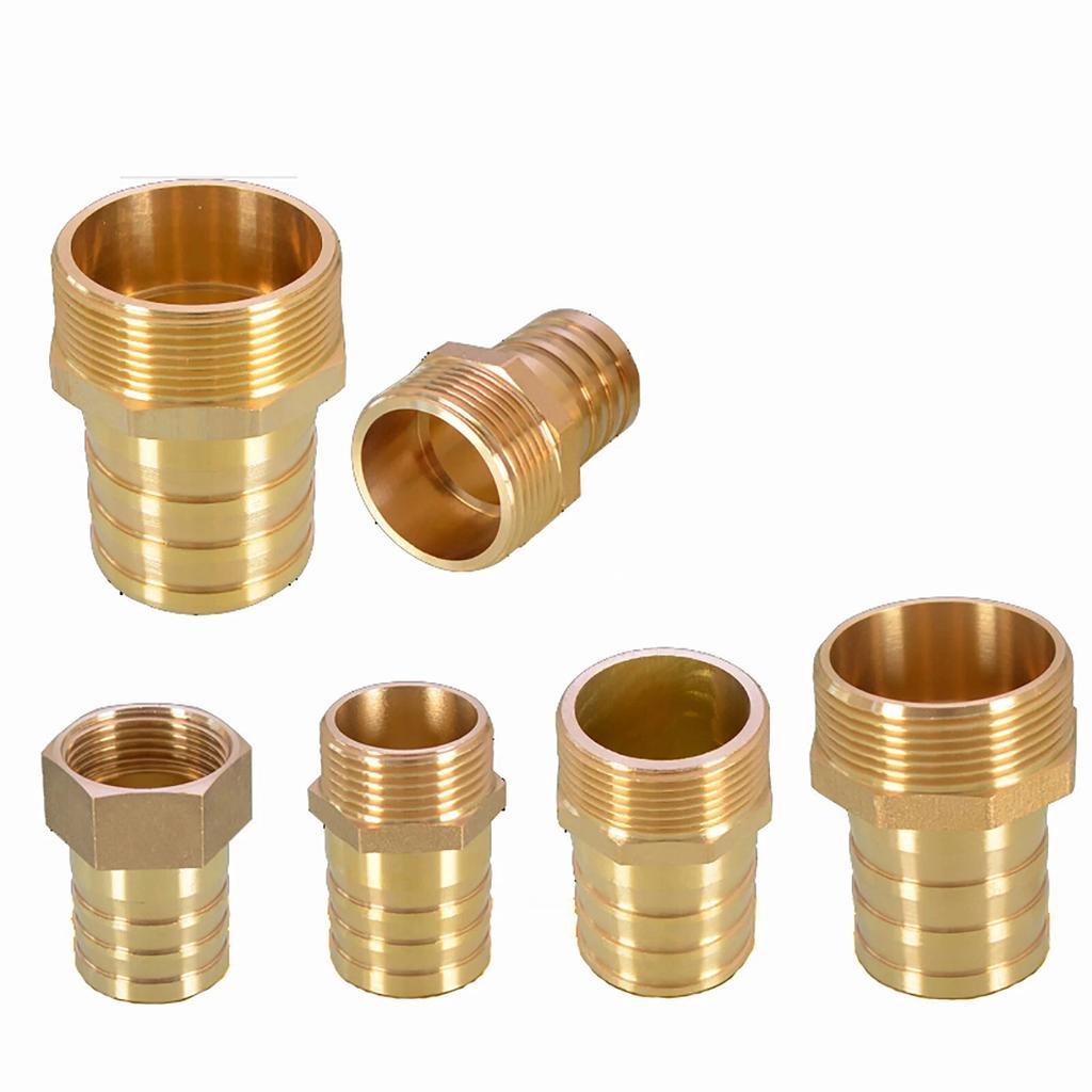 1pcs Brass 3/8" 1/2"BSP Male/Female Thread Fitting Barb Hose Tail End Connector Coupler 6/8/10/12/14/16/19/25mm