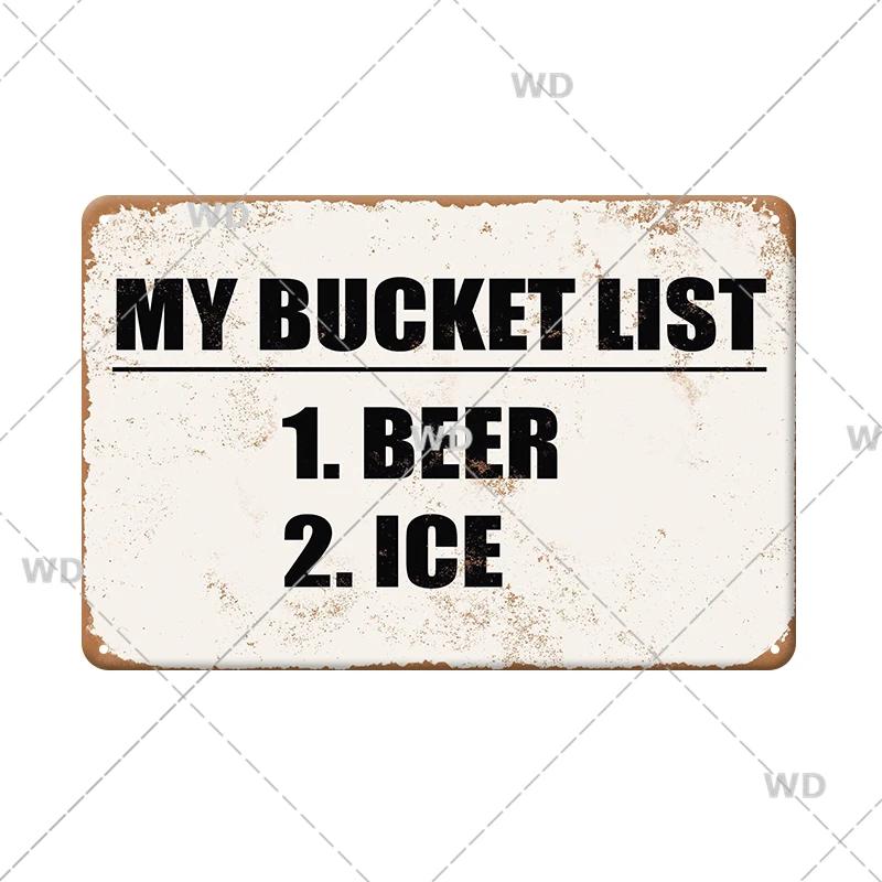 Morsom Setning Slitt Metallskilt Blikkskilt Dekorativ Plakett Vintage Retro Skilt for Garasje Man Cave Bar Pub Hjem Veggdekor