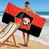 Stade Rennais FC 2D Flat Print Beach Towel, Large Soft Quick Dry Towel for Beach Camping Swimming