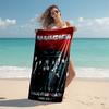 1pc Rammstein3 Beach Towel, Comfortable and Thick, and Swimming/Bath/Picnic/Camping Towel, Suitable for Seaside Beaches