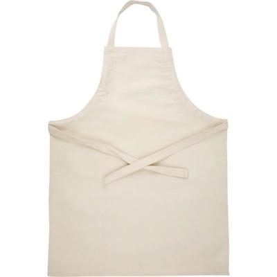 Kitchen Apron - Customizable - Natural Cotton 210 G/m2 - 55x70 Cm - Adjustable Shoulder Strap - Washable
