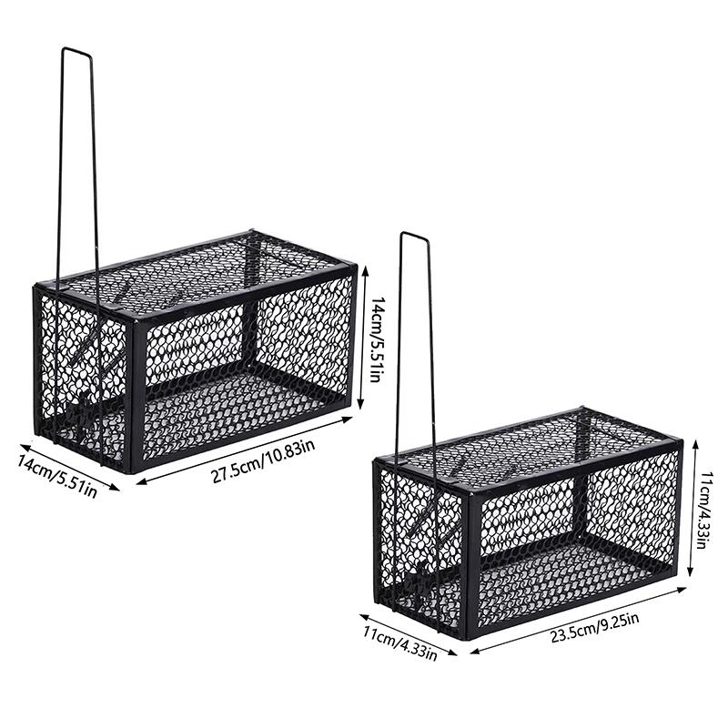 Reusable Self-locking Mice Trap Cage Rodent Catcher Mouse Control Rat Implement Home Pest Solution Eco-friendly