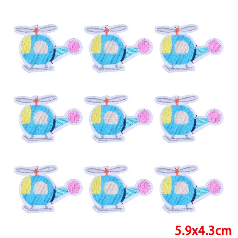 10 Pcs/lot Wholesale Embroidery Patch Iron On Patches For Clothing Patches On Clothes Jackets Decor Applique Sew Supplies