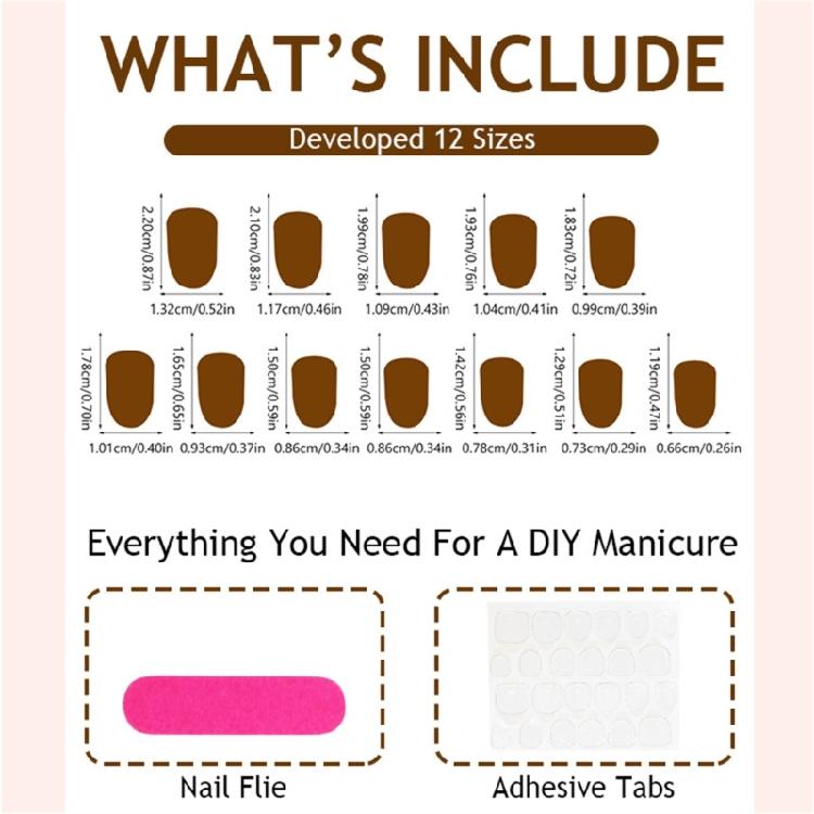 24Pcs Short Almond Leopard Press On Nail Glossy False Nail Winter Nail Decors Full Covers Stick on Nail Easy To Apply