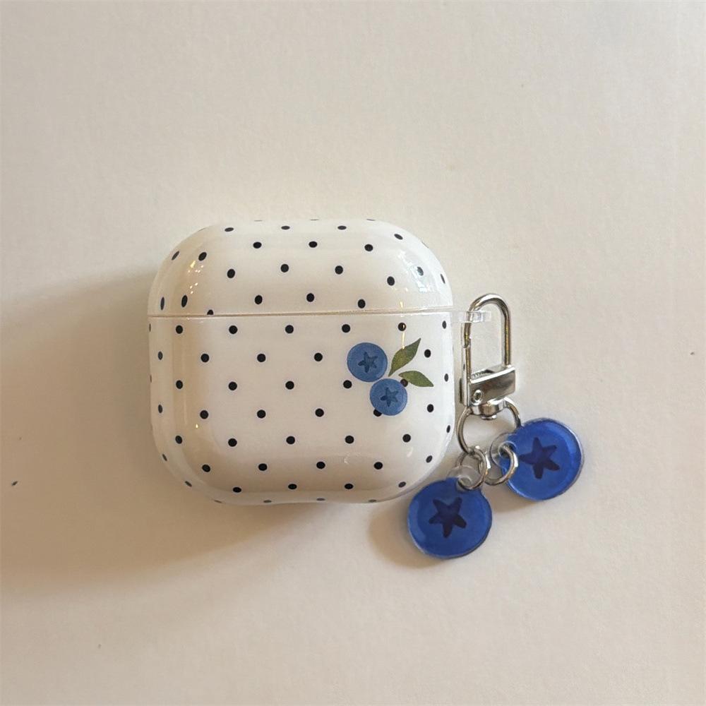 Applicable to Apple AirPods 1 /1 generation personalized polka dot blueberry earphone cover PRO1 cartoon anti-drop case PRO1 niche