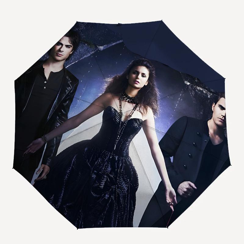 Vampire, Gothic Automatic Opening and Closing, 8 rib Structure Portable Umbrella, Suitable for Men and Women in All Seasons Perfect Gift fo