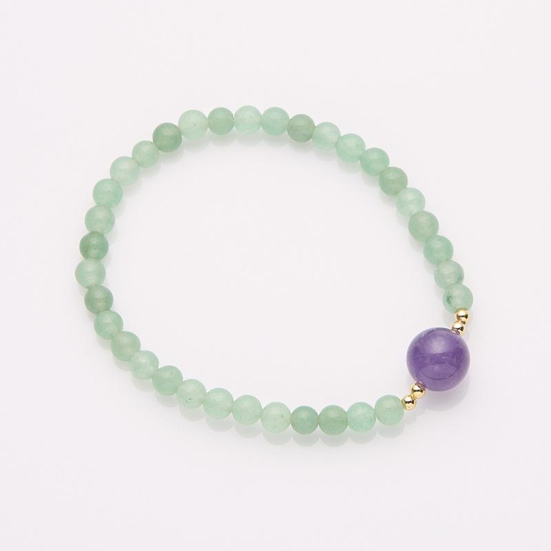 

Popular Natural Products on Xiaohongshu8MM Amethyst bracelet for women, purple lavender amethyst, high-end feel bracelet 【Aventurine】4mm Green