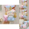Sleeping Cat Plush Keychain With Pillow Hugging Design For Kids And Collectors