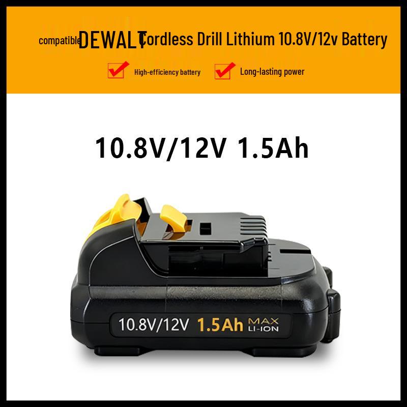 Compatible with DEWALT 10.8V 12V DCB120 Battery & DCB112 Charger for Hand Drill/Screwdriver