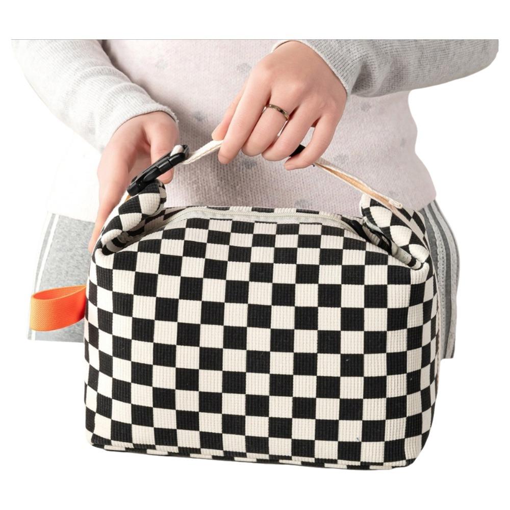 

Interior Pockets Floral Corduroy Lunch Bag Floral Printed Picnic Bag Women s Use Style 5