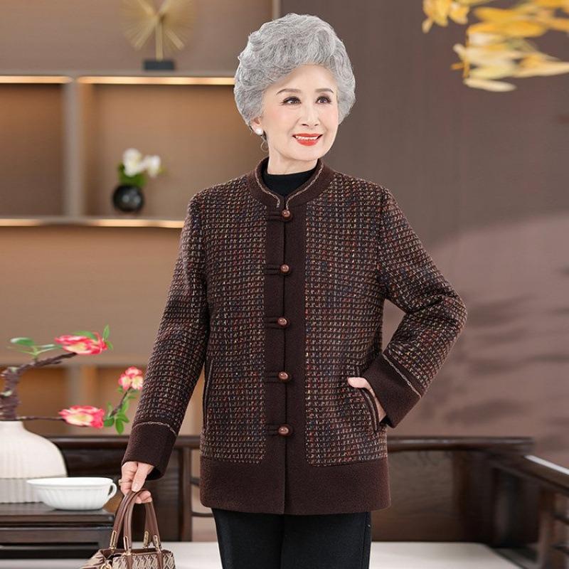 

Осеннее пальто женское возраст 0 пальто для пожилой женщины одежда новое топ 5XL [Recommended 150-80 kg]