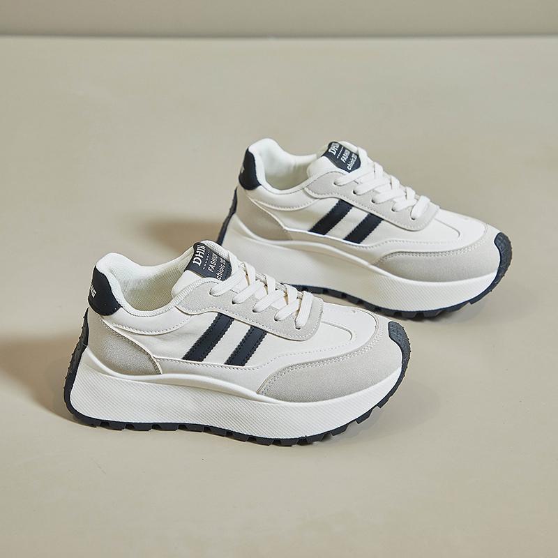 

Весенние женские туфли на толстой подошве, летние повседневные кожаные кроссовки в стиле пэчворк, повседневные туфли из вулканизированной кожи, женские туфли Chaussure Femme 40