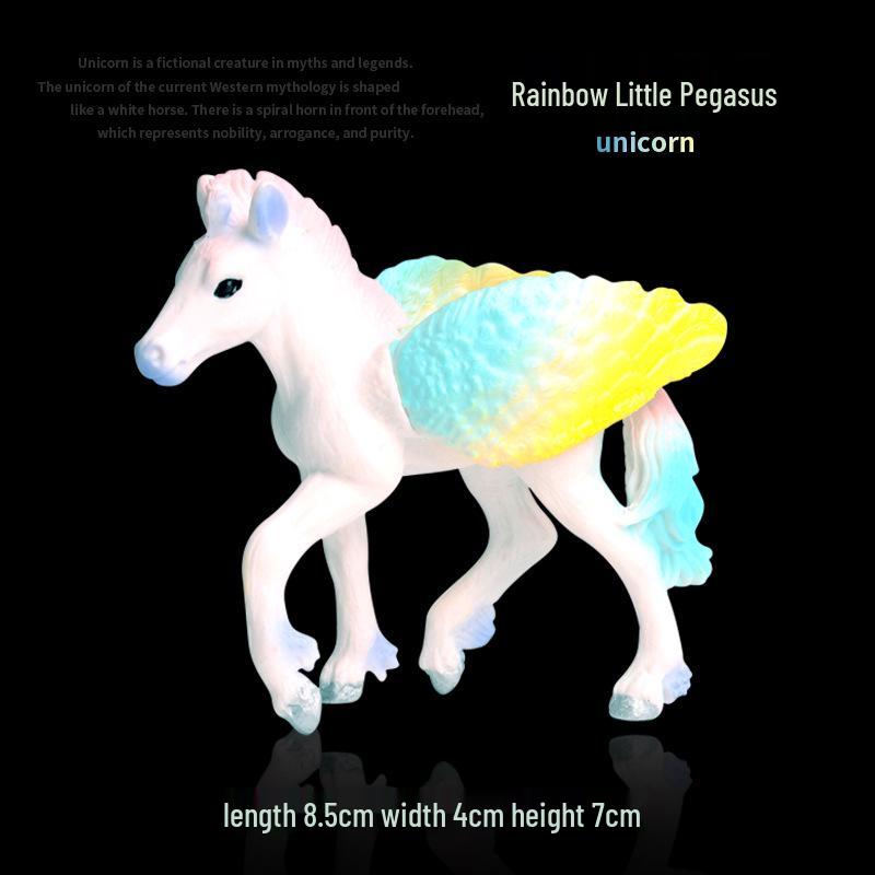 European Mythical Pegasus Unicorn Toy Model: Elf, Mythical Creature, Magic Beast 