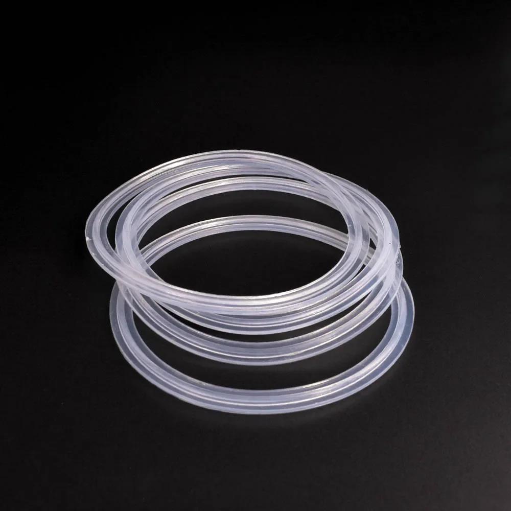 5 PC 38mm 0.5" 0.75" 1" 1.5" 2" 2.5" 3" 4" Tri Clamp Sanitary Transparent Silicone Sealing Gasket Strip Ring Homebrew Food Grade