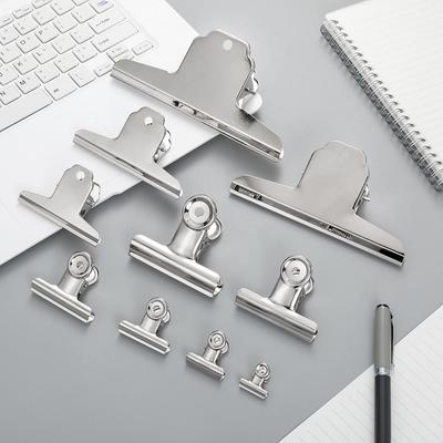 Stainless Steel Round-Head Mountain Bill Clips for Office and Art Boards